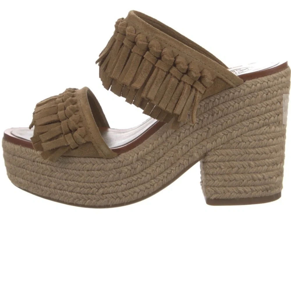 New ✨ Tory Burch Fringe Suede Espadrilles